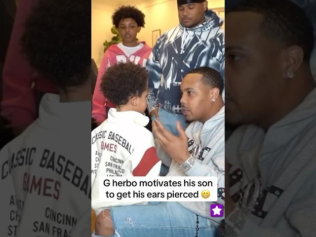 Kai Cenat & G Herbo motivates his son to get ears pierced ️ #love #edit #like #life #fyp #dad