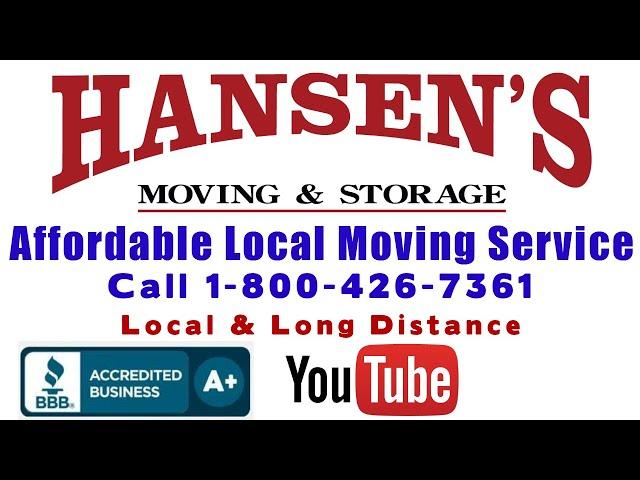 Santa Rosa ca Moving Company | Hansen's Moving | Movers in Santa Rosa 1 800 426 7361
