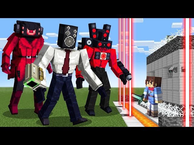Speakerman vs Security House in Minecraft