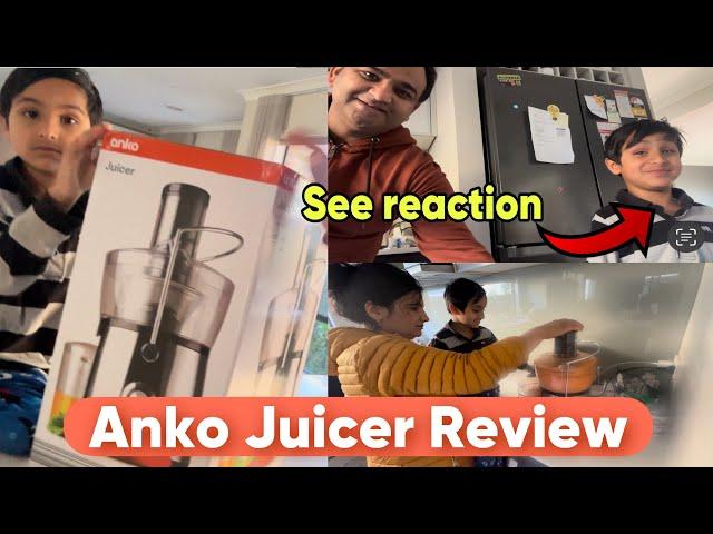 Aarvik Ko carrot juice Achcha nhi laga see his face | Anko Juicer Review