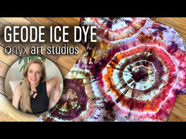How to Ice Tie Dye Geode Pattern Tutorial | Onyx Art Studios