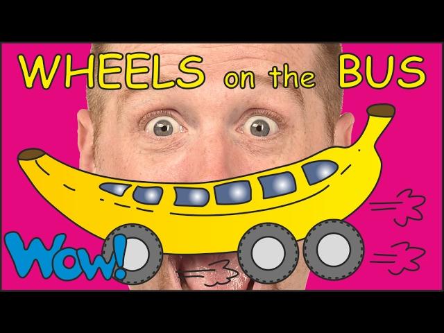 Wheels on the Bus | Fruit Magic + MORE English Stories for Kids | Steve and Maggie | Wow English TV