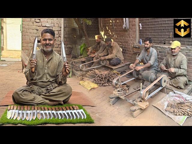 Amazing Process of Making Sharp KNIFE from Old Saw Blades | Factory Mass Production