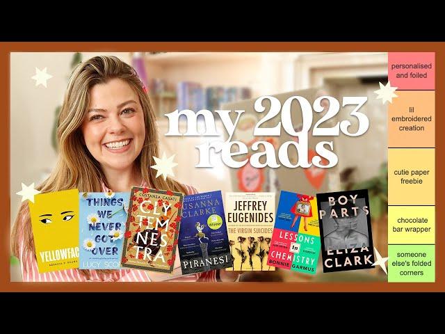 tier ranking all 50 books i read in 2023