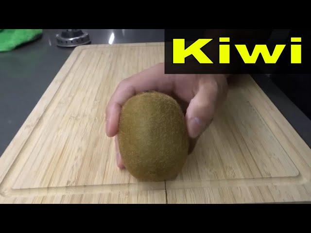 How To Peel And Cut A Kiwi-Fruit Tutorial