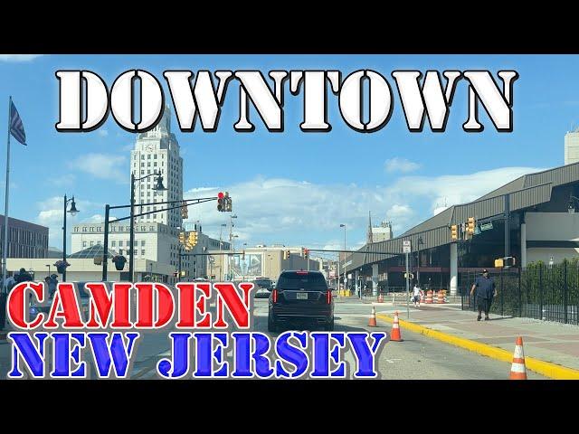 Camden - New Jersey - 4K Downtown Drive