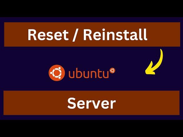 How to Reinstall a VPS server (UBUNTU)