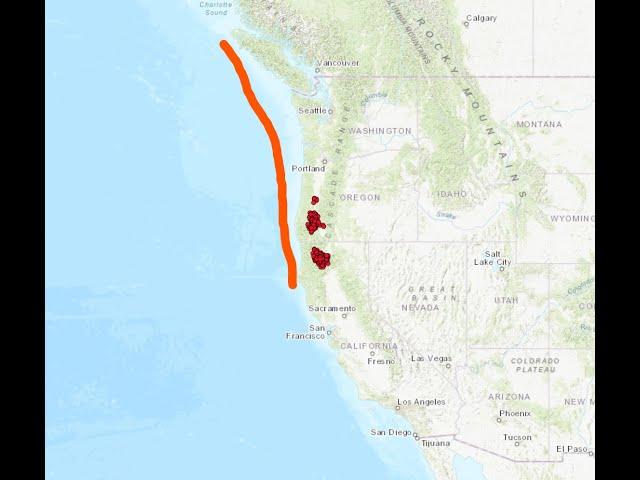 Uptick in Cascadia Tremor counts. Sunday Night earthquake update. 11/10/2024