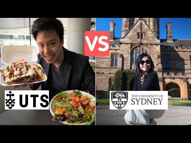 UTS vs UNIVERSITY of SYDNEY FOOD BATTLE & Campus Tour - Sydney Australia