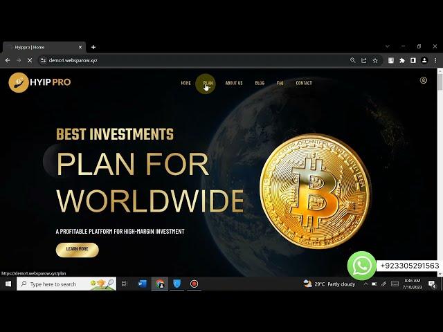 Create Hyip Investment Website Using Hyip Pro Investment php Script || 2023