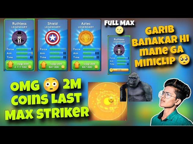 Carrom Pool Pass open  | 2m coins Full max Ruthless Striker  | New Striker Carrom pool - Nazim