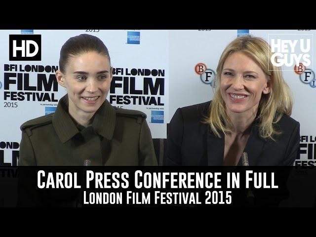 Carol Press Conference in Full - Cate Blanchett & Rooney Mara