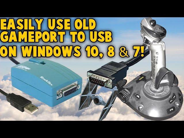 Use Old Gameport Joystick on Windows 11 10 8 & 7 - Gameport to USB Nest - Retro Joystick Controllers