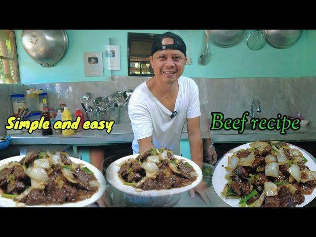 Masarap at simpleng luto ng baka | Stir fry beef and onions recipe, tender and juicy