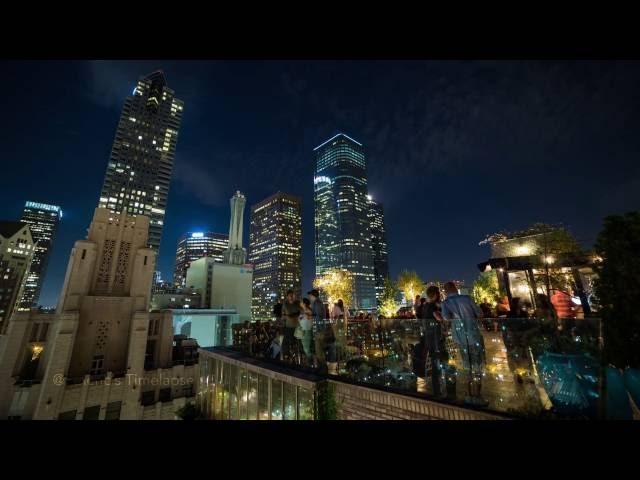 Downtown Los Angeles From Perch LA - 4K Timelapse