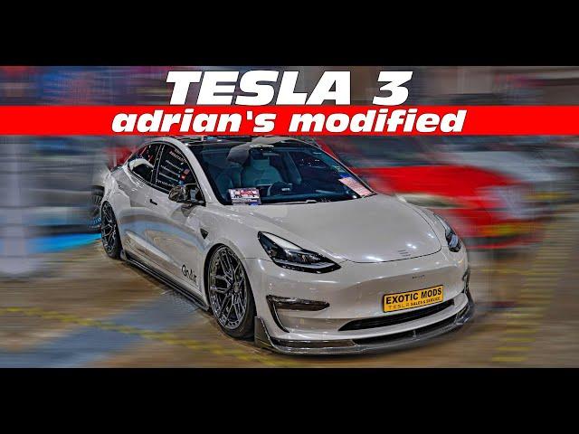 the Secrets of Adrian Lo Dejavu’s CRAZY TESLA 3 Modifications at iAM KL