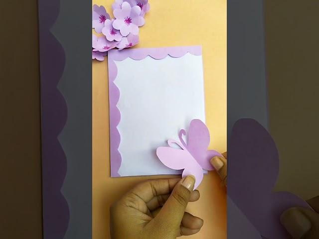 Diy Card Front Page Design  #shorts#cardmaking#cardcrafting