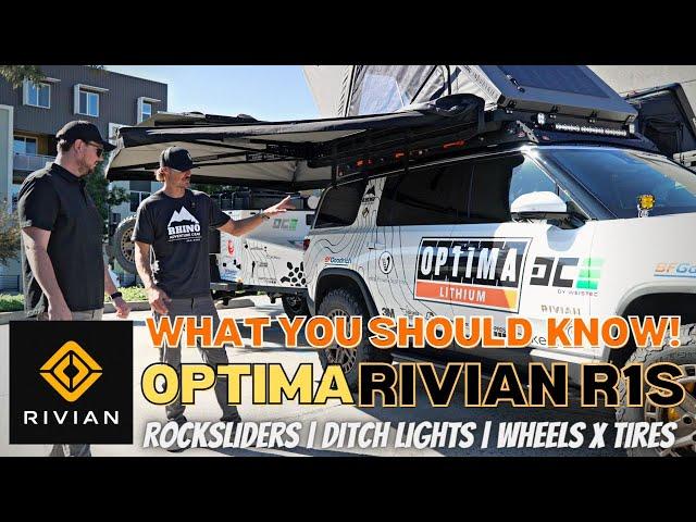 Q&A with the Optima Rivian Overland Vehicle | Rocksliders x Tires x Roof Rack and More!