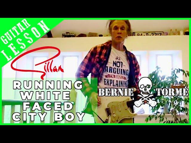 Bernie Torme - How I played 'Running White Faced City Boy' from Glory Road  Gillan  Ozzy