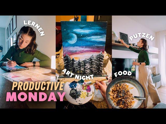 MONDAY VLOG: Klausurvorbereitung, Wohnung Putzen, Art Night // JustSayEleanor