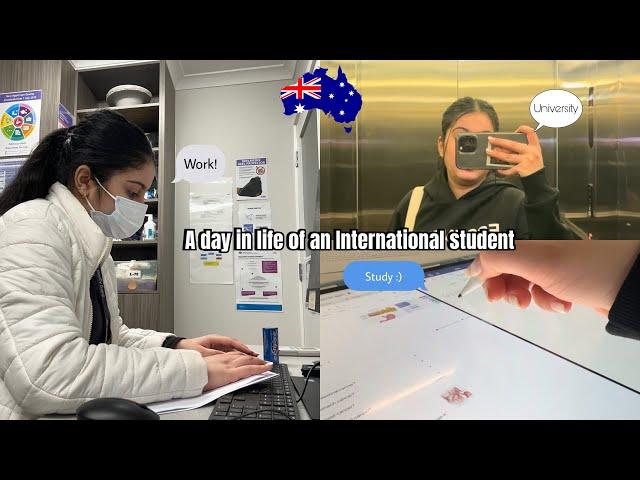 A day in life of an international student in Australia | studying and working simultaneously 