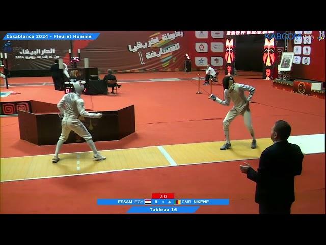 African Championships 2024 SMF - L16 - Mohamed Essam EGY v Cedric Nkene CMR