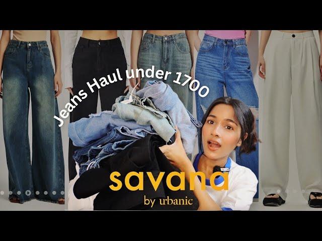 Savana High Waisted jeans haul | starting 1000 only #savanabyurbanic