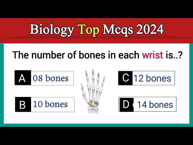 biology top mcq 2024 | most important biology mcqs | biology mcq for competitive exams