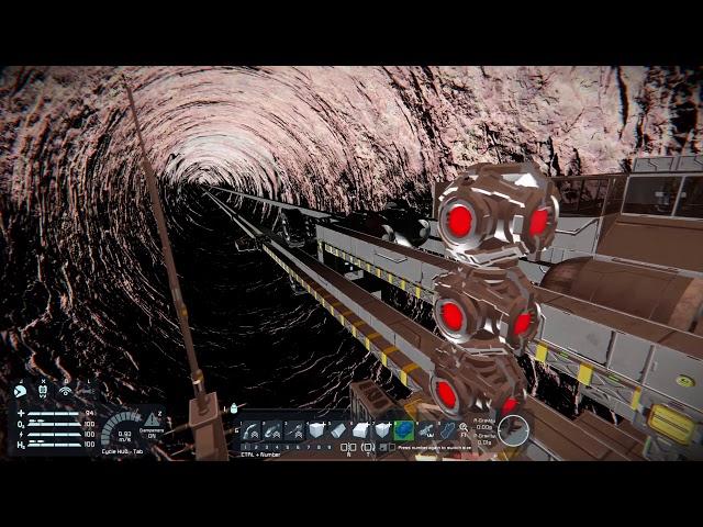 Космический лифт к центру земли в Space Engineers, серия #2