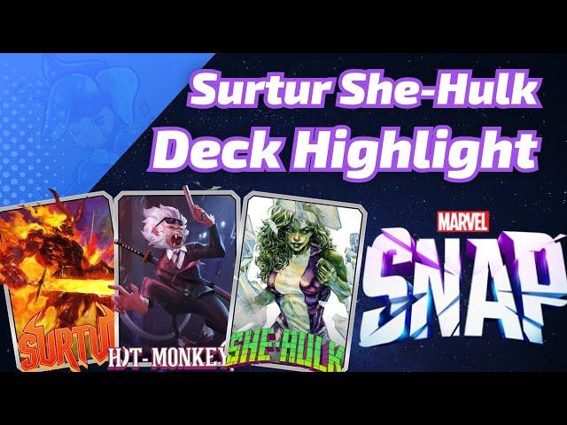 I absolutely LOVE Surtur She-Hulk | Marvel SNAP Deck Highlight