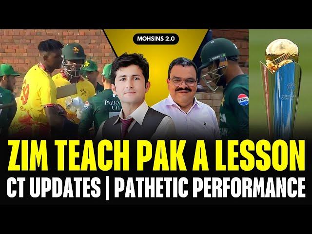 Zimbabwe Teach Pak Cricketing Lesson | Pathetic Cricket | Champions Trophy updates | Pak vs Zim T20I