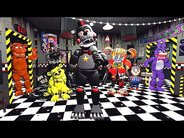 ANIMATRONICS SCARE THE SECURITY GUARD FNAF COOP Garry's Mod