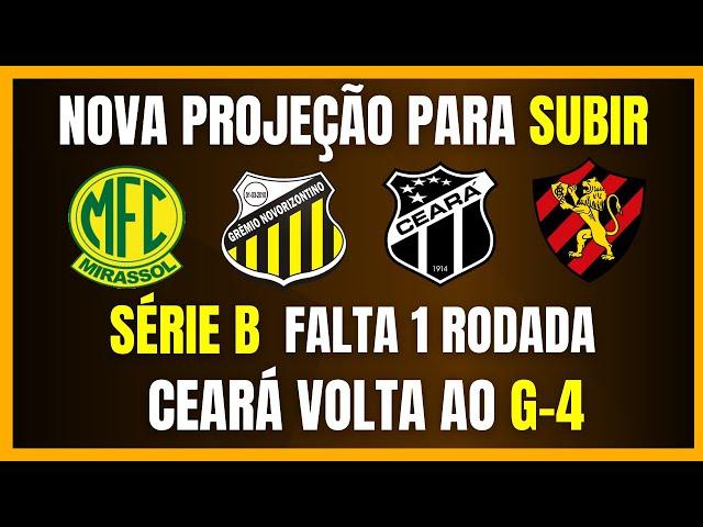 SÉRIE B | CEARÁ VOLTA AO G-4 | NOVA PROJEÇÃO PARA SUBIR