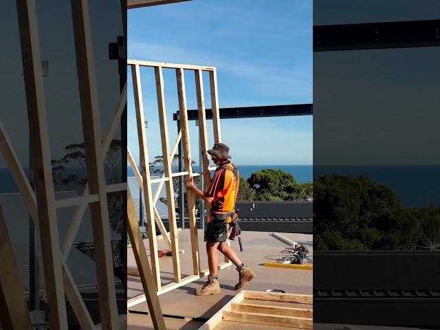 This is the framing process of an Australian house #construction #carpentry