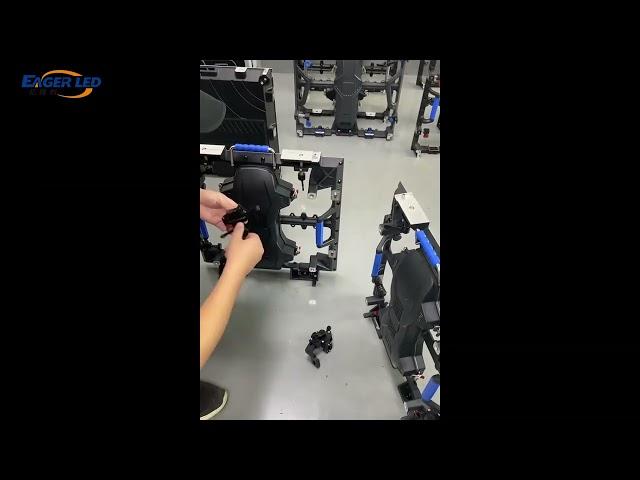 EagerLED Rental LED Display 500C5 Series How to Install Connectors and Arc Locks.