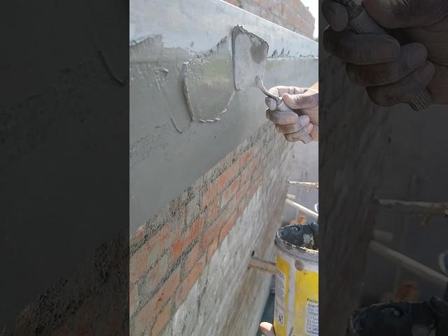 Amazing corner plaster with cement  #shorts #shortsfeed #plaster #wallplaster#satisfying #skills