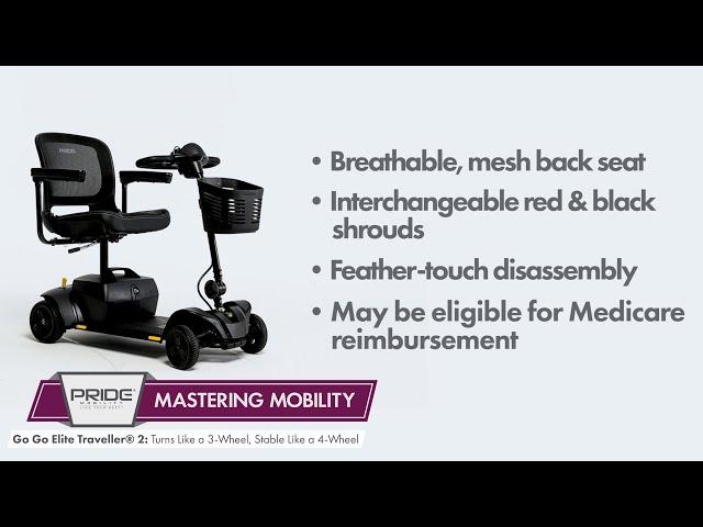 Mastering Mobility | Pride Mobility® | Go Go Elite Traveller® 2 4-Wheel Scooter