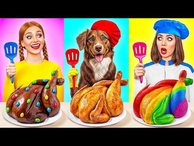 Reto De Cocina Yo vs Abuela con Perro | Batalla Comestible de Multi DO Smile