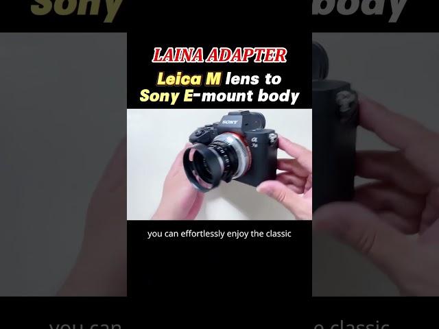 Leica M lens to Sony NEX mount camera #photo #photography #camera