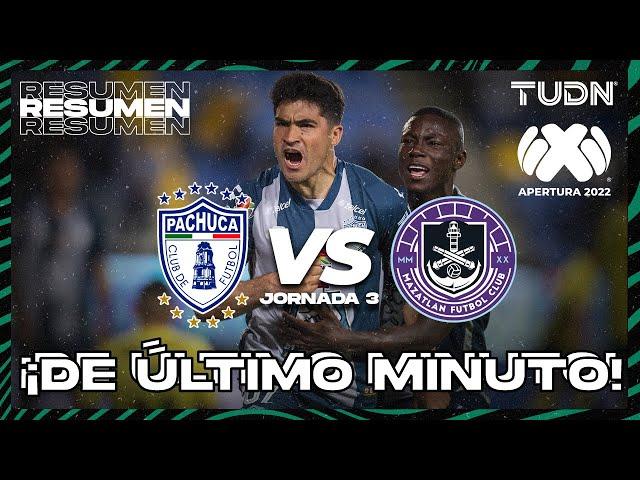 Resumen y goles | Pachuca vs Mazatlán | Liga Mx Apertura 22 -J3 | TUDN