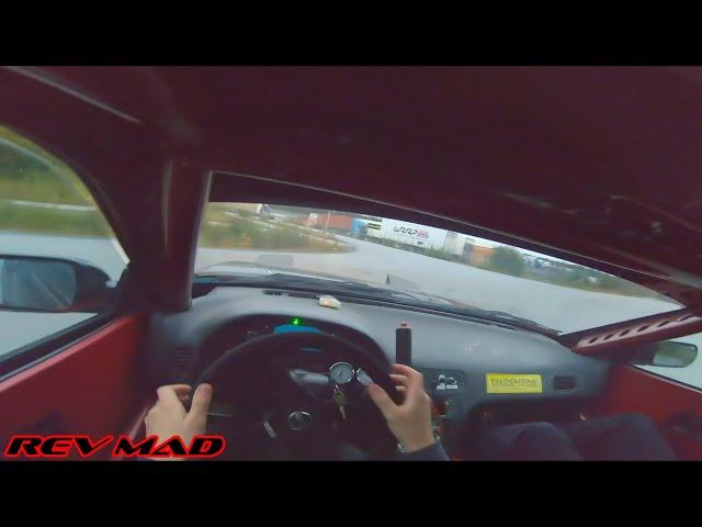 Nissan s13 sr20 street drift car 600whp! POV *PURE SOUND*