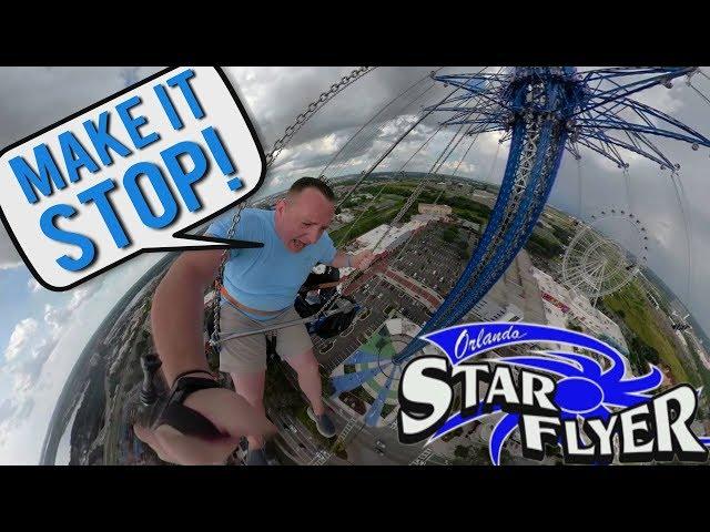 Screaming "MAKE IT STOP" On The World's Tallest Swing Ride -  ORLANDO STAR FLYER