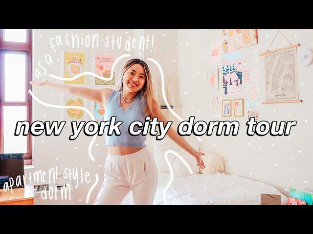 NYC COLLEGE DORM ROOM TOUR 2021 *fashion student edition*