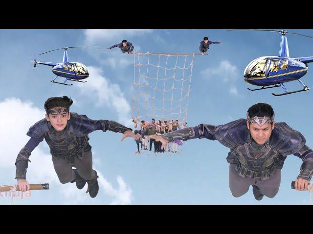 Helicopter से गिरते लोगो को बचाया दोनों Baalveer ने | Baalveer Returns | New Superhero Series 2024