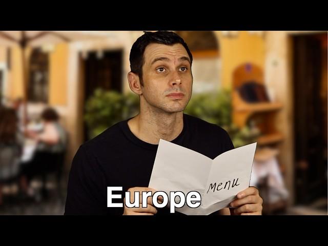 Going to a restaurant in America vs Europe