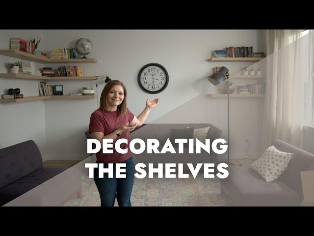 Decorating My Bookshelves: A Cozy Home Organization Vlog