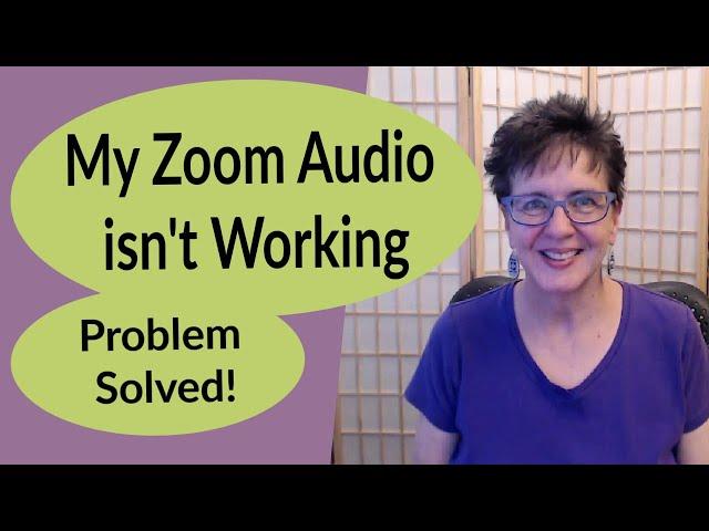 Zoom Audio Not Working - Easy Zoom Tutorial 2020