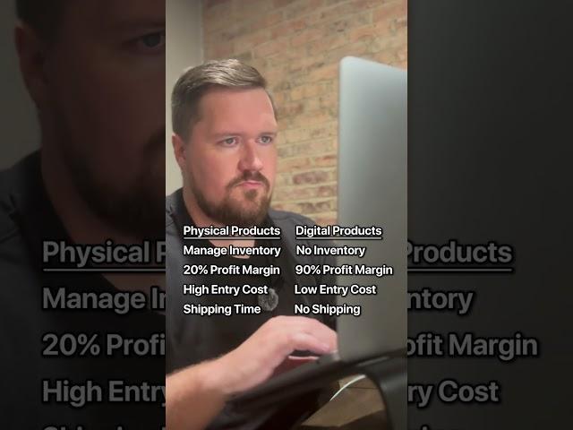 Physical Products vs. Digital Products  #shorts