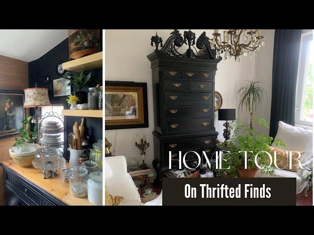 How I Elevate My Home on Thrifted Finds. On a dime design. Home tour 2023