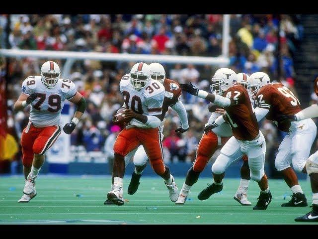 1991 Cotton Bowl #3 Texas vs #4 Miami Fl No Huddle